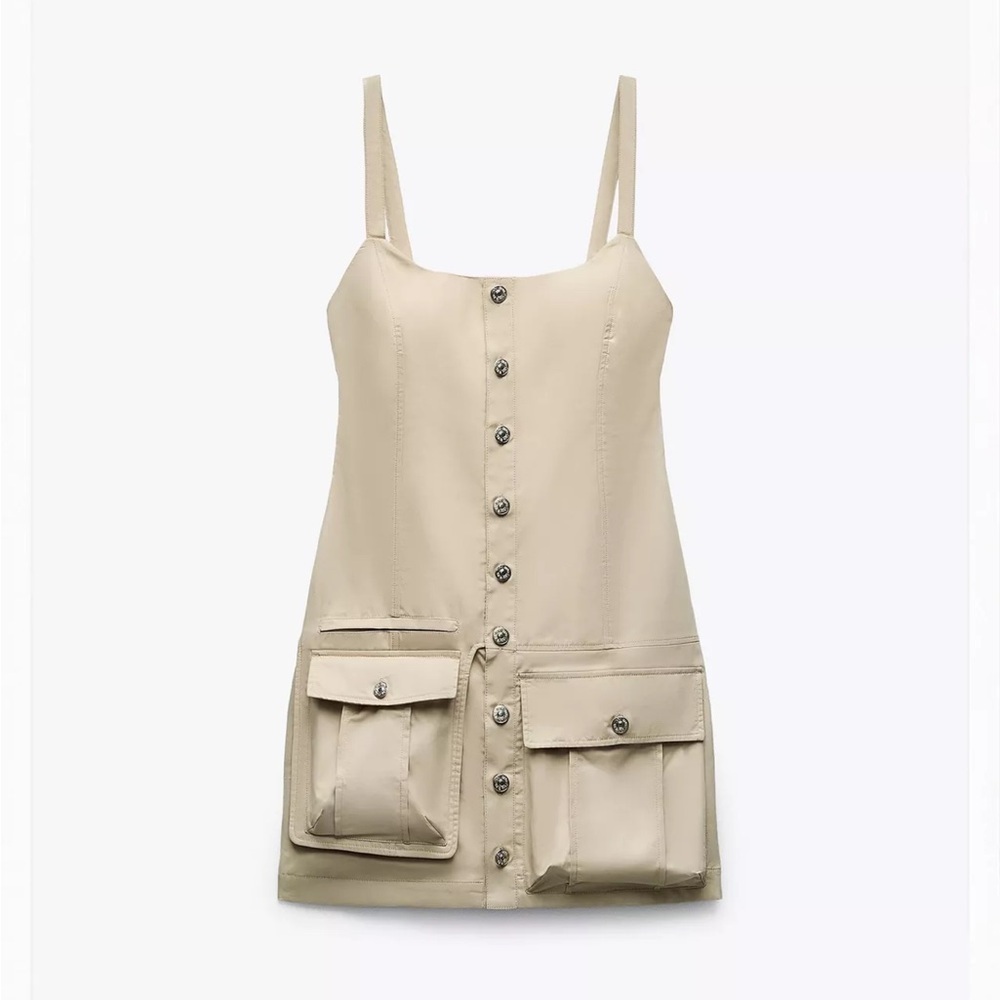 Zara cargo Beige Casual Dress